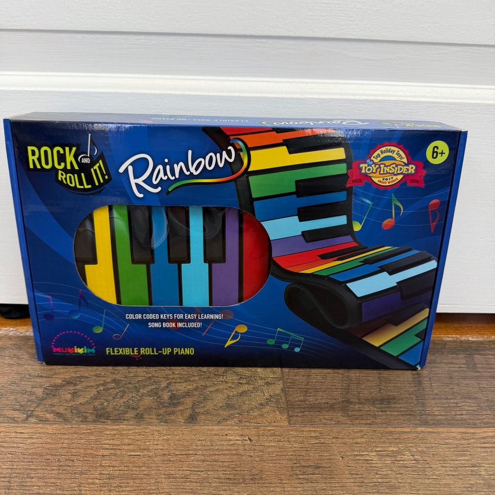 Mukikim Rock Roll It‎ Rainbow 49-Key Flexible Piano NIB